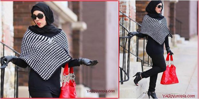 Houndstooth Stitch Shawl coll
