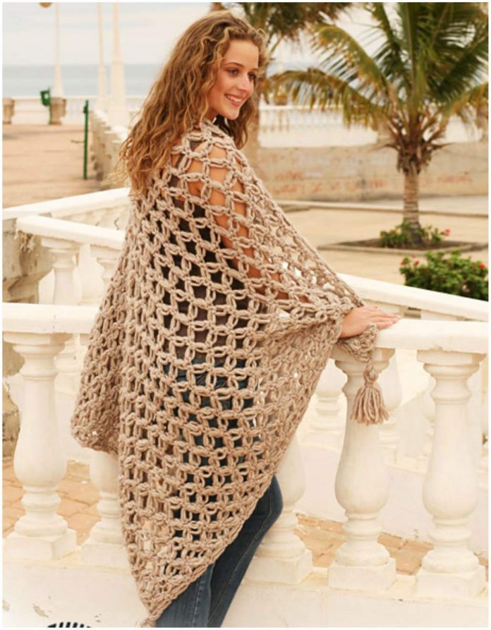 Spanish Wrap Shawl Blanket [Free Crochet] Styles Idea