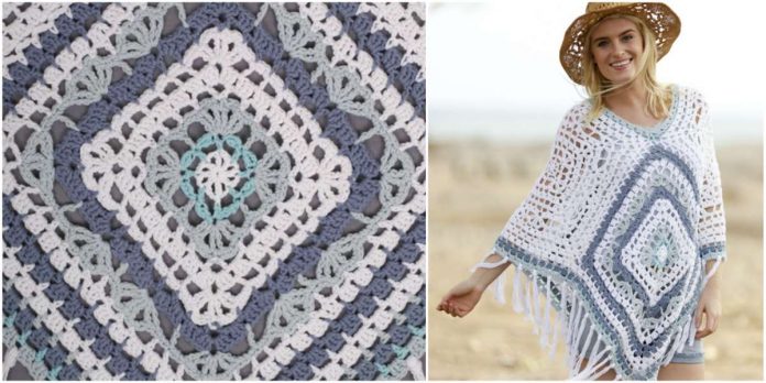 Bohemian Blues Style Poncho