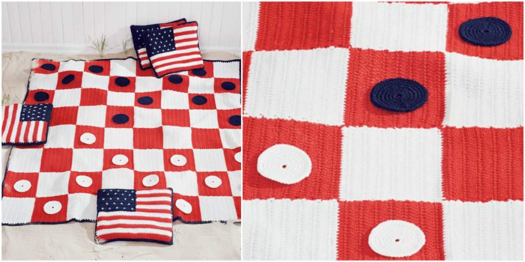 Checkers blanket relax and game [Crochet Beginner] Styles Idea