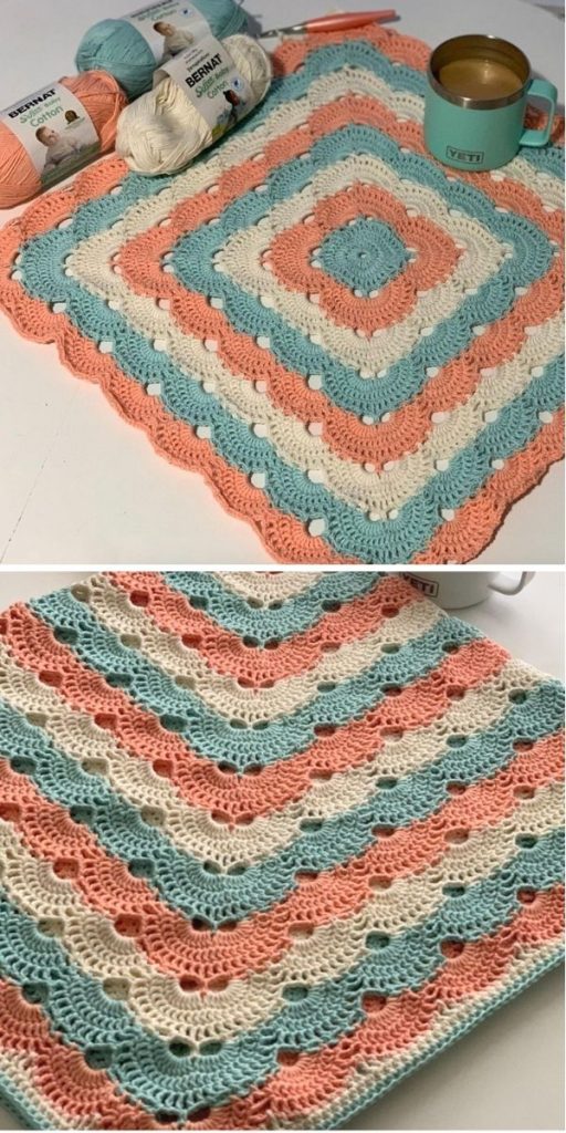 Colorful Virus Crochet Blankets Styles Idea