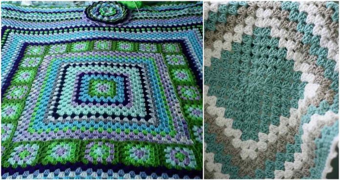 Granny Square Baby Blanket Free Crochet Pattern - Styles Idea