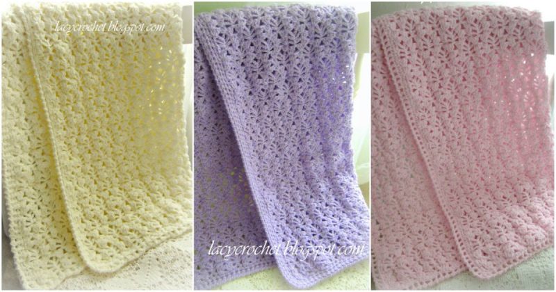 Soft Cozy Three Color Baby Blanket 3 x Free Crochet Pattern - Styles Idea