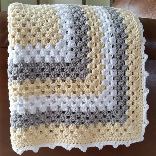 Granny Crochet Baby Blanket with Squares Styles Idea