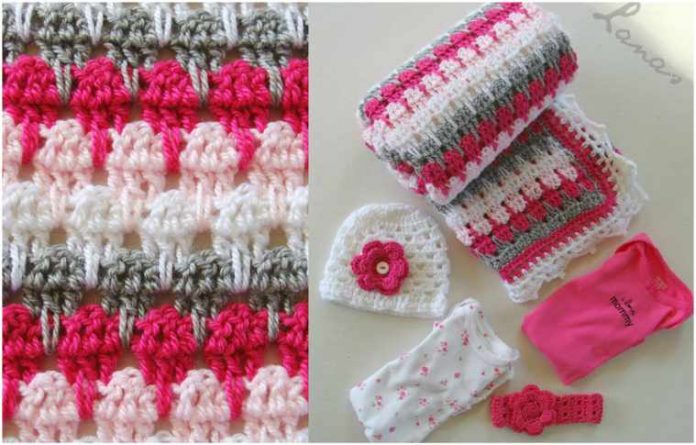 1-Larks-Foot-Babt-Afghan-Blaket-Free-Crochet-Pattern-Video-Tutorial