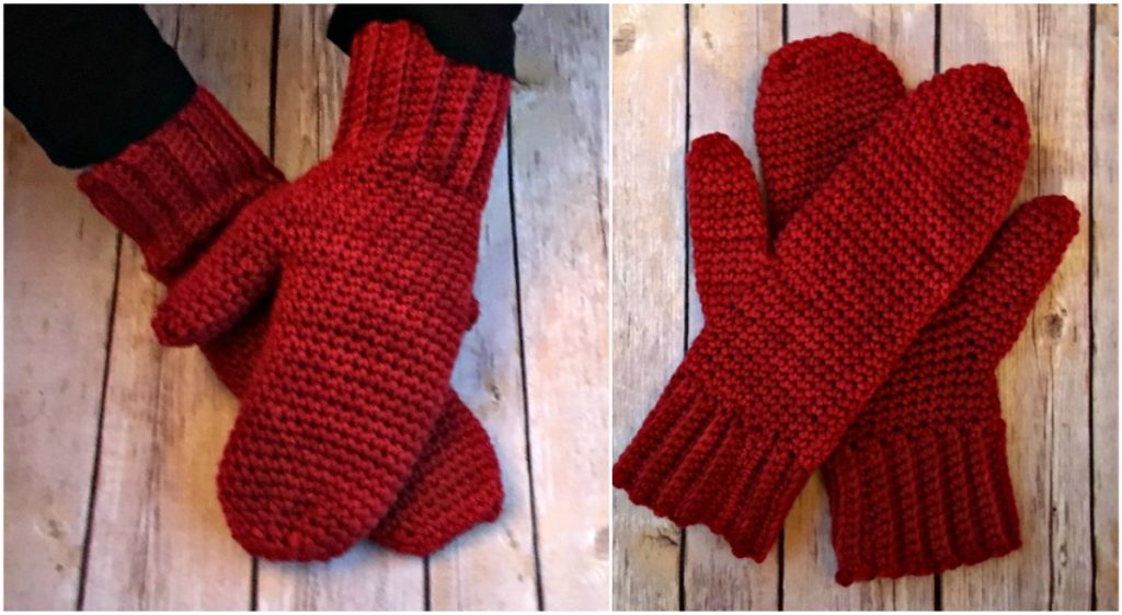 Basic Crochet Mittens Free Pattern Styles Idea