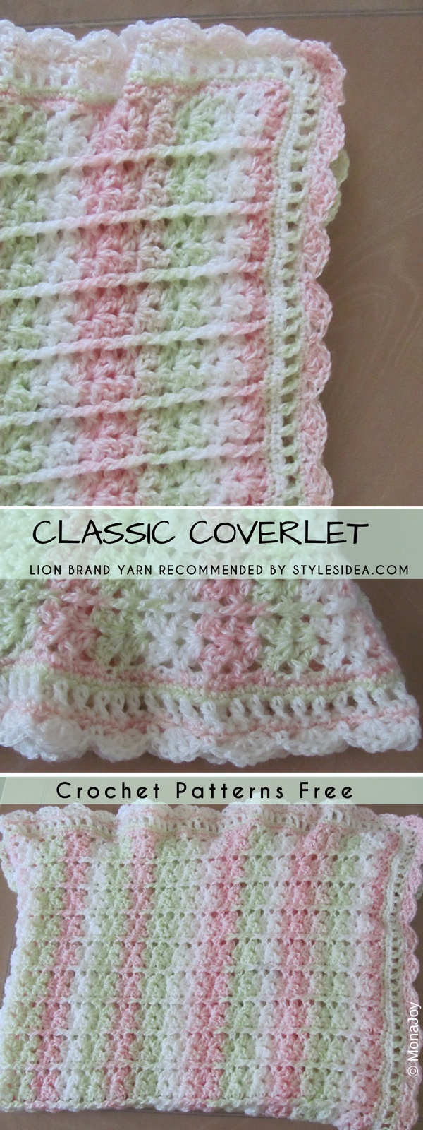 Classic Coverlet Crochet Pattern Free Styles Idea