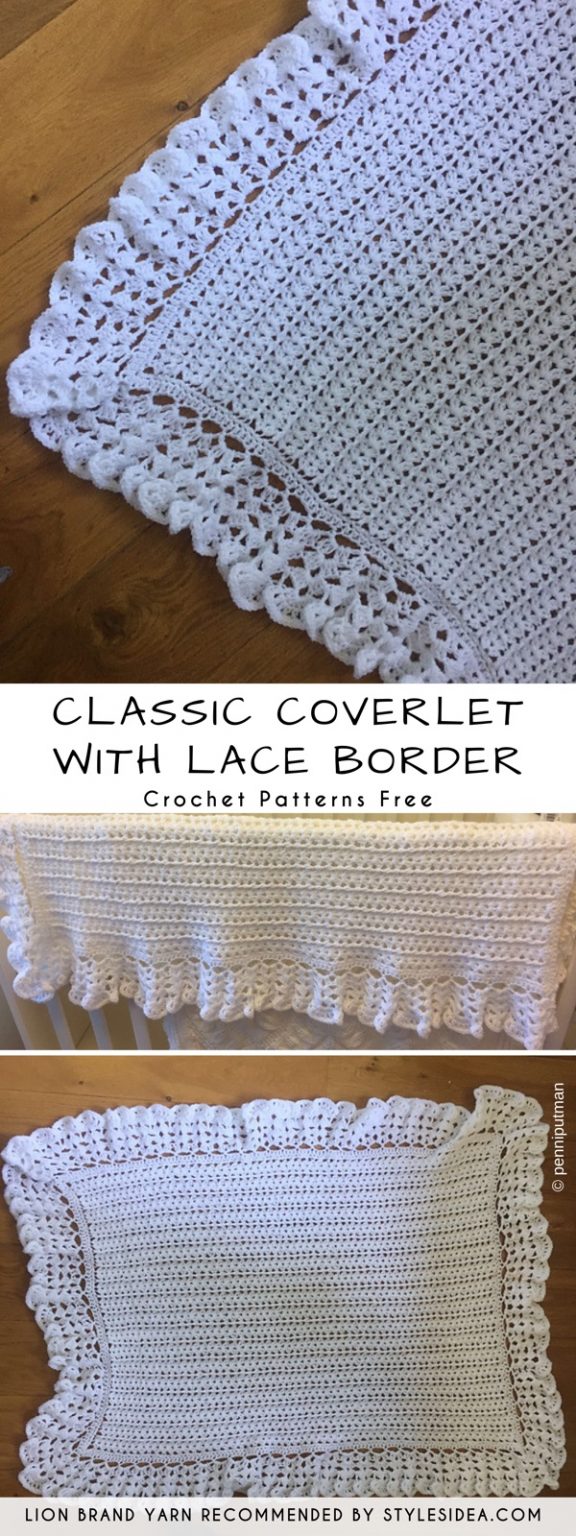 Classic Coverlet Crochet Pattern Free Styles Idea