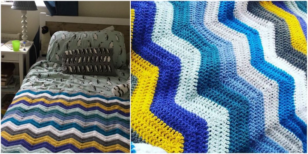 Quick Zig Zag Crochet Blanket Free Pattern Styles Idea