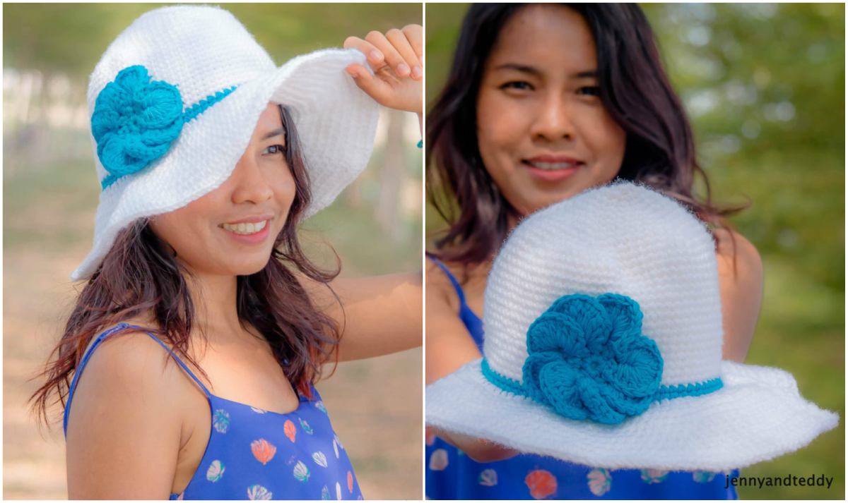 Beginner Wide Brim Sun Hat Free Crochet Pattern - Styles Idea