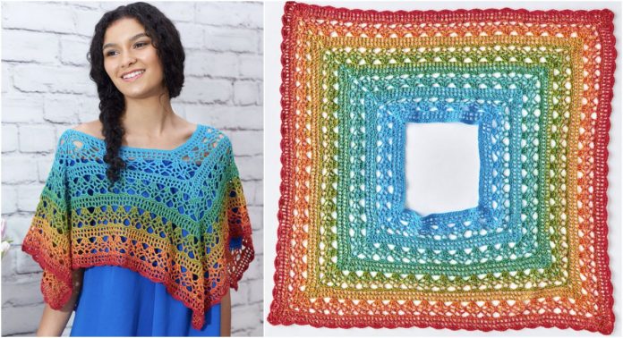 fire-and-ice-poncho-free-crochet-pattern