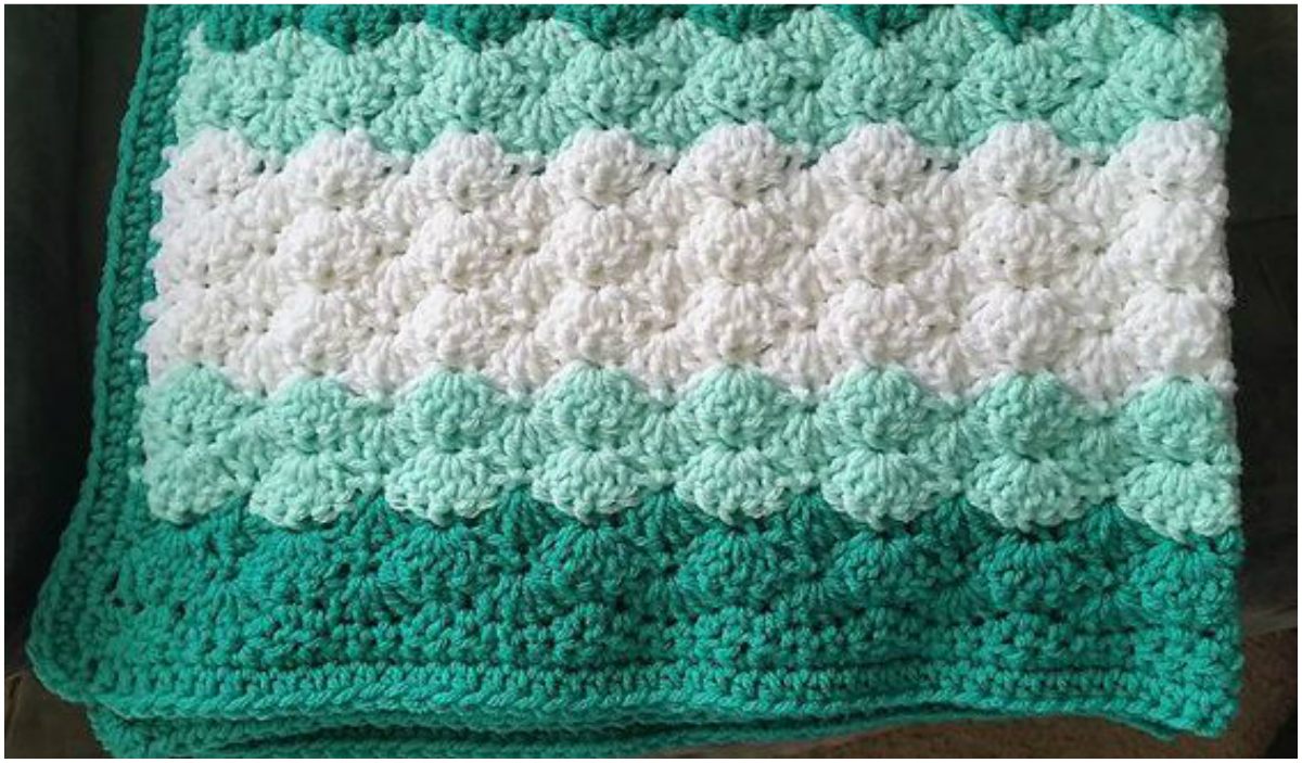 Shell Stitch Baby Blanket Free Crochet Pattern 1 Styles Idea