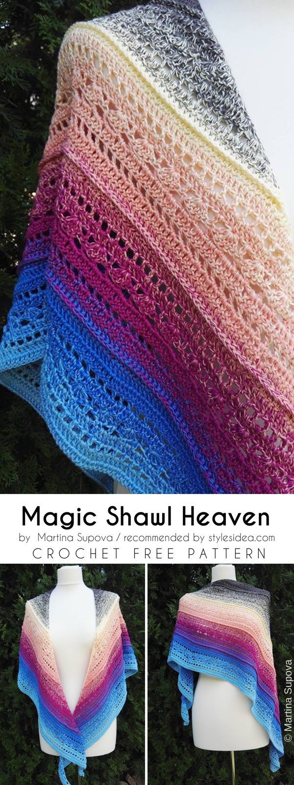 stunningeveningshawlsfreecrochetpatternMagicShawlHeaven