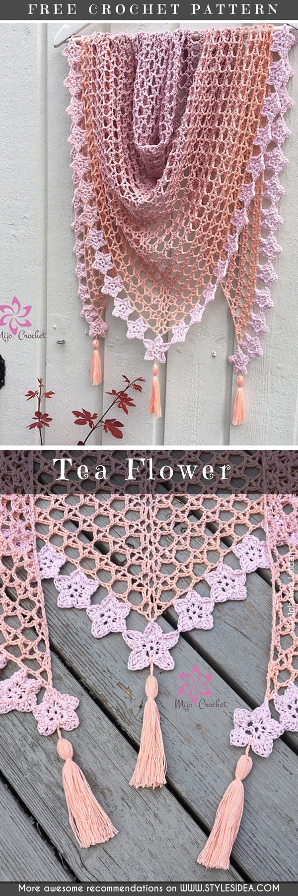 teaflowerstunningeveningshawlsfreecrochetpatternMeshTriangle