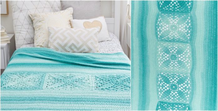 pretty-squares-in-a-row-bed-throw-free-crochet-pattern